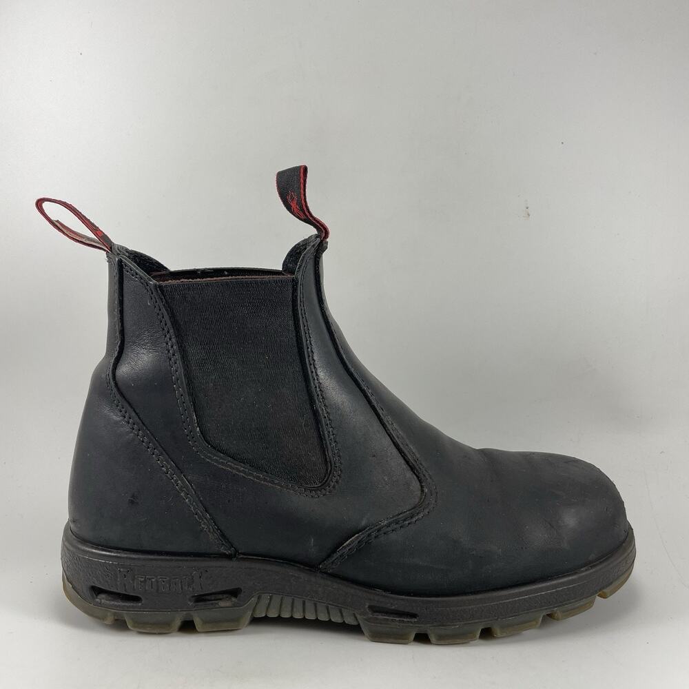 Redback Bobcat UBBK Chelsea Work Boots Mens AU 9.5, US 10.5 Black Steel Toe